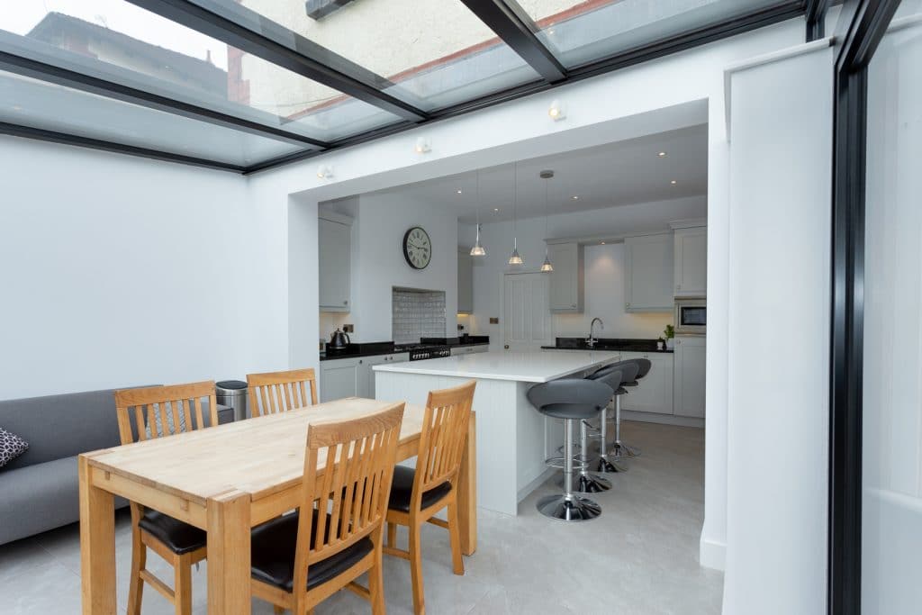 Glass Kitchen Extension & Patio Heaton Mersey
